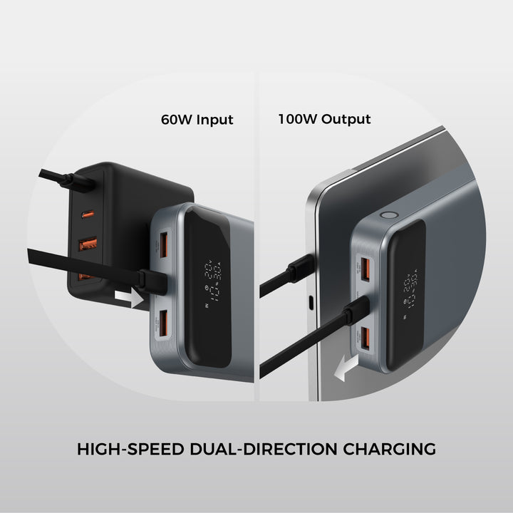 Vinnic Power ANETO 100W PD 20,000mAh Powerbank with 100W USB-C Cable