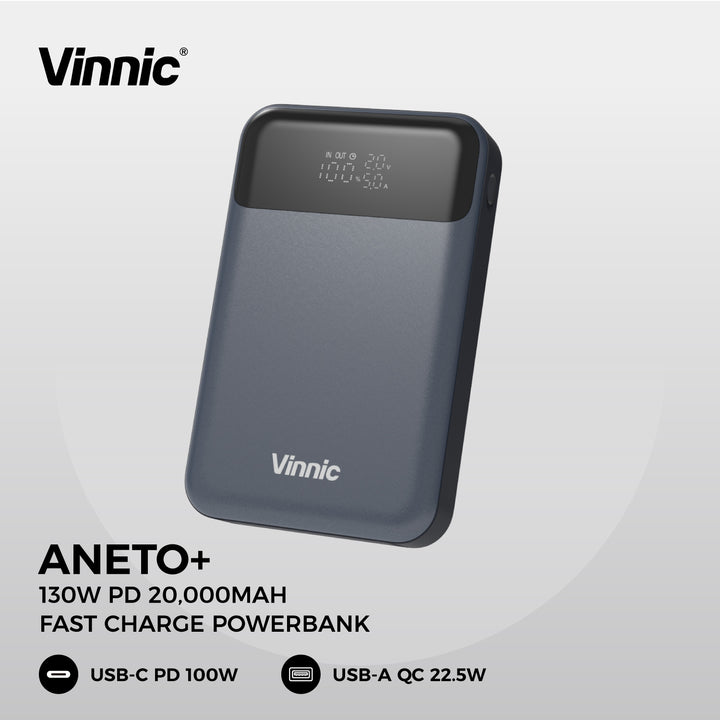 ANETO+ 130W PD 20,000mAh Fast Charge Powerbank