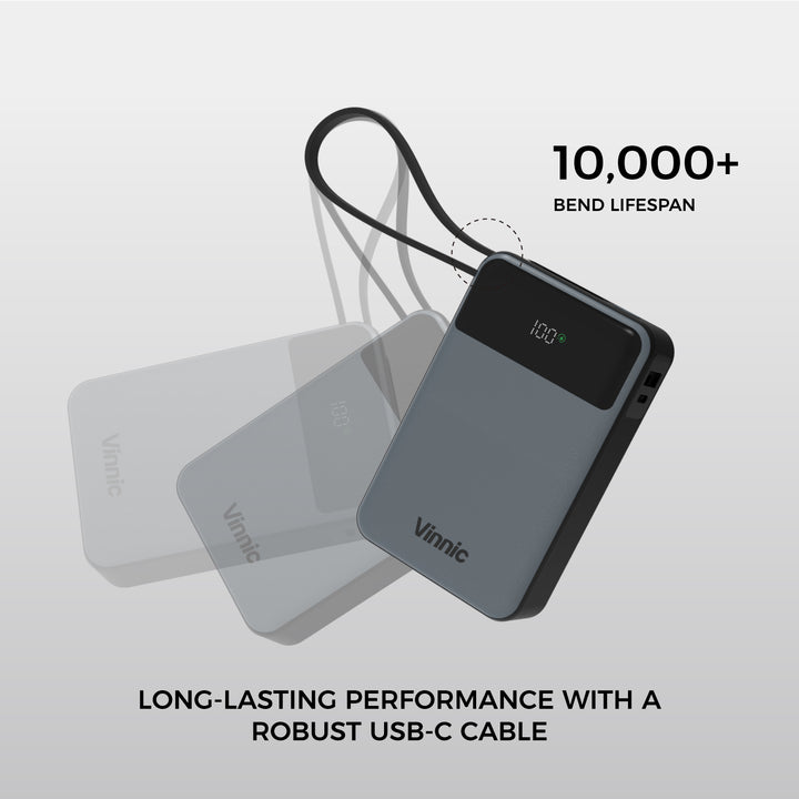 DAMAVAND 2  20,000mAh Powerbank with Built-in 65W USB-C Cable