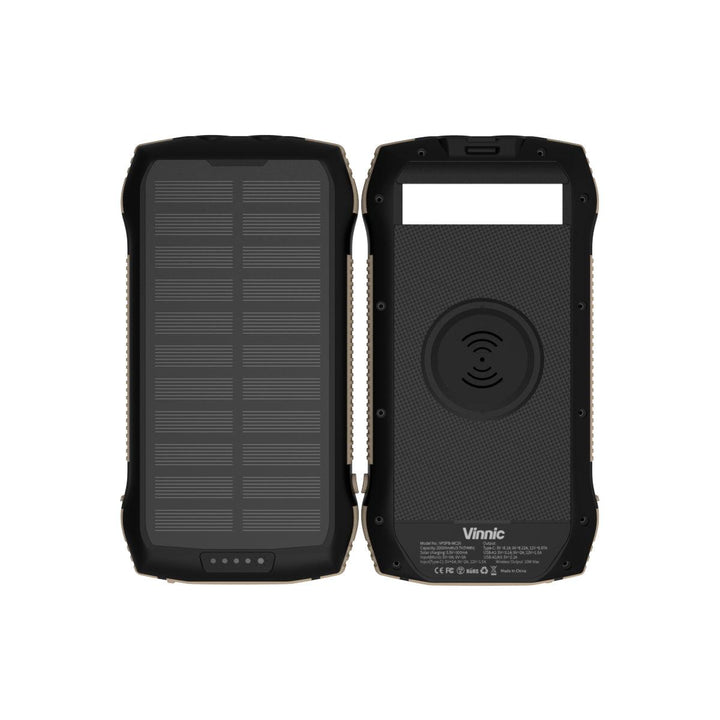 Vinnic | SACA PEAK Solar Wireless Powerbank 20K + Torch