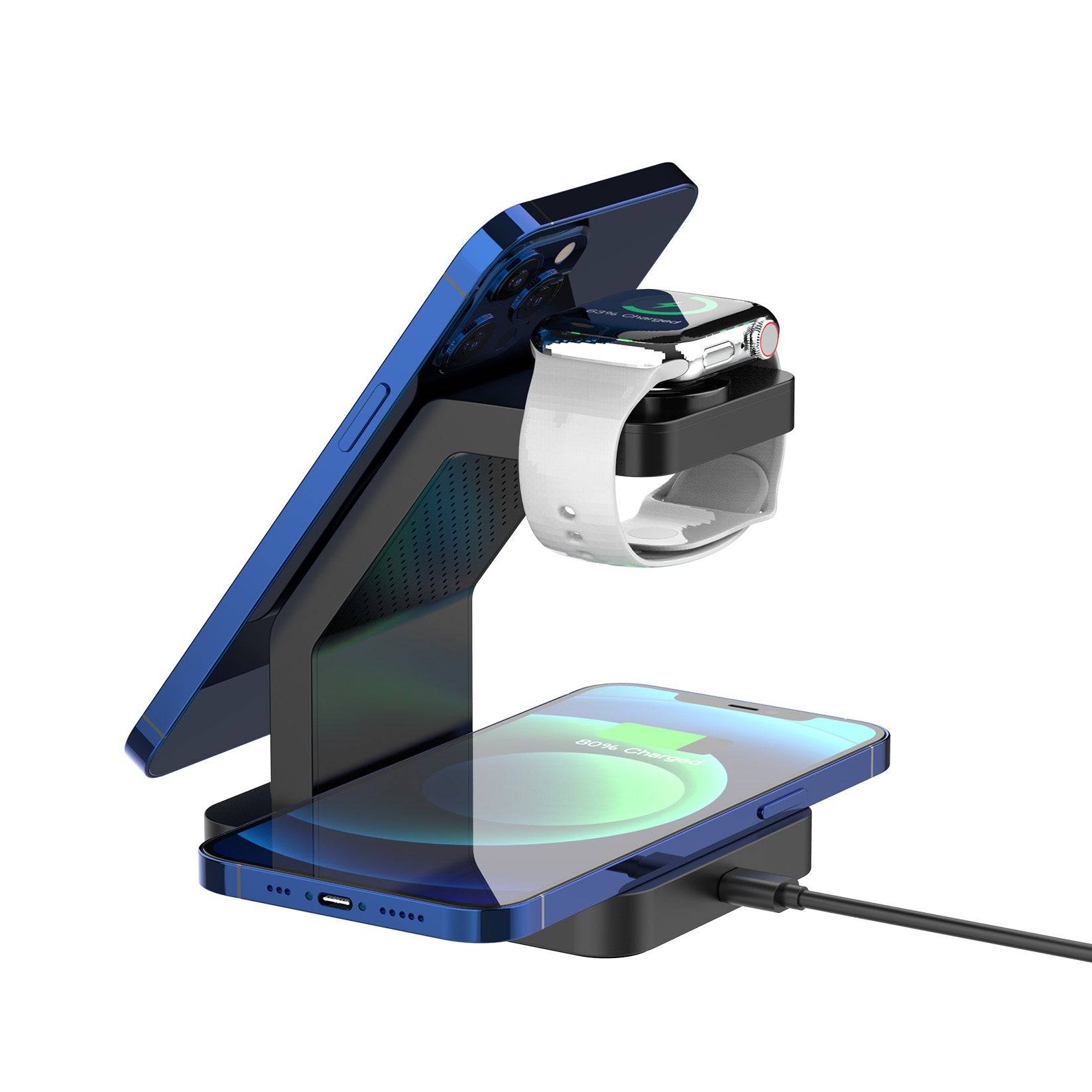 ONTAKE 3-IN-1 magnetische kabellose Ladestation